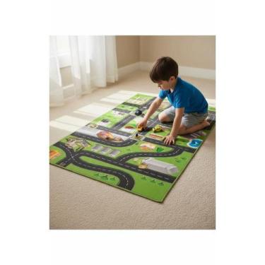 Imagem de Tapete Pista Cidade 60x120cm c/ 5 Carrinhos - Congratulations Store