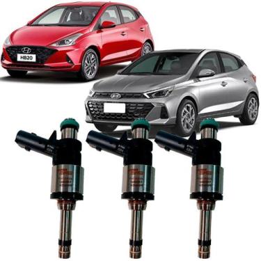 Imagem de Kit 3 Bico Injetor de Injecao Direta Creta e Hb20 1.0 Tgdi Turbo Flex 