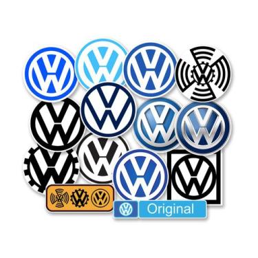 Imagem de Adesivos VW Logo Volkswagem Carro Antigo Rebaixado 14 Unid. - Seymour