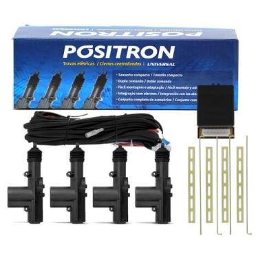 Imagem de Kit Trava Elétrica Pósitron TR420 4 Portas Universal - Positron