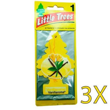 Imagem de 3x Aromatizante Little Trees Vanilla Baunilha