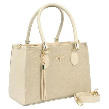 Imagem de Bolsa Feminina Tote Média Transversal - Aryel, Marfin