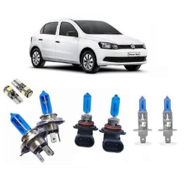 Imagem de Kit 8 Lampada Farol Milha Luz Super Branca Tipo Xenon Gol G5 - TIGER