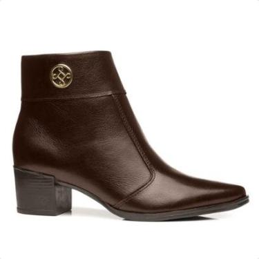 Imagem de Bota Pegada Feminina Em Couro Salto Bloco 280512-Feminino
