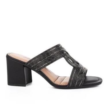 Imagem de Tamanco Dakota de Salto Bloco Metalizado Y6542-Feminino