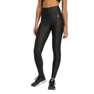 Imagem de Calça Legging Adidas Optime Feminina, Preto, GG