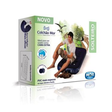 Imagem de Colchão Inflável Solteiro com Fole Multiuso Mor 9071