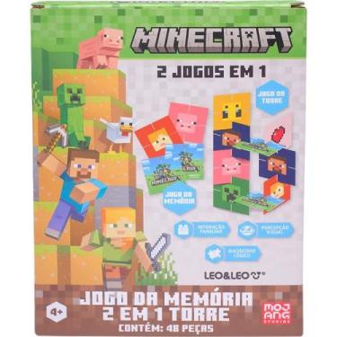 Imagem de Jogo da Memória Minecraft 2X1 Torre 40 Pecas - Leonora