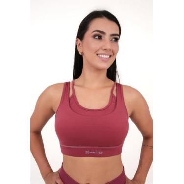 Imagem de Top Feminino Style Monttês Poliamida, Ferrugem, M