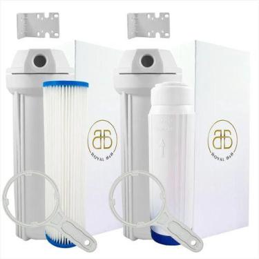 Imagem de Kit Tira Ferro Caixa D'agua E Sedimentos Zeólita Plissado - Royal B&B