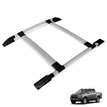 Imagem de Rack de Teto Bagageiro S10 2012 a 2020 Tubolar Prata - Track