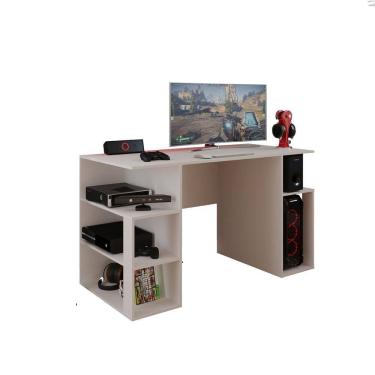 Imagem de Mesa Gamer Escrivaninha Para Computador Com Espaço Gabinete