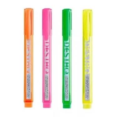 Imagem de Marca Texto Compactor Destaq Neon Kit C/4 Cores