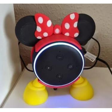 Imagem de Suporte Minnie De Mesa Compatível com Alexa Echo Dot 3a Geração Vermel