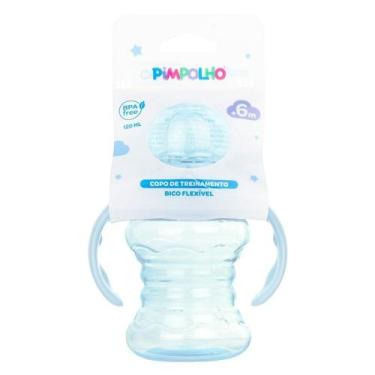Imagem de Copo Treinamento Pimpolho Bico Flexivel Bebê Criança 120ML Ou 300ML 6+