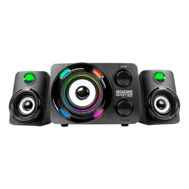 Imagem de Subwoofer gamer stereo ss9800 c/leds 7 cores - K-MEX