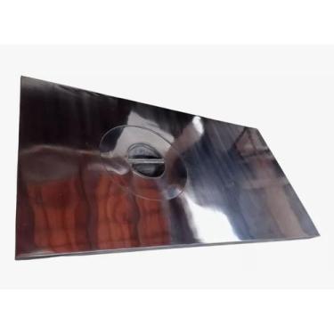 Imagem de Chapa Fogão A Lenha Alumínio Fundido 40x60 Polido Espelhado - Am chapa