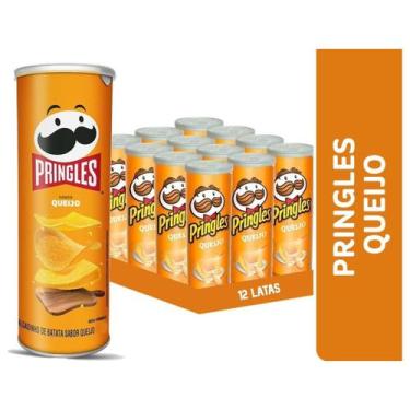 Imagem de Batata Pringles Tubo Queijo 109g C/ 12 Unidades