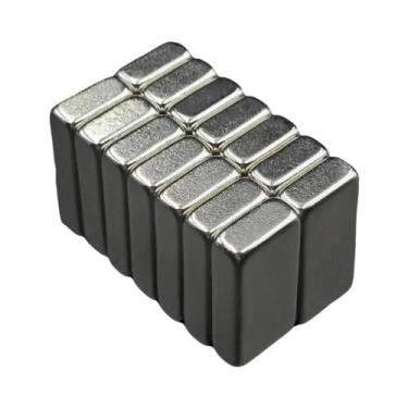 Imagem de Bloco Magnético Super Forte Para Mini Geladeira 20x10x5mm Permanente P