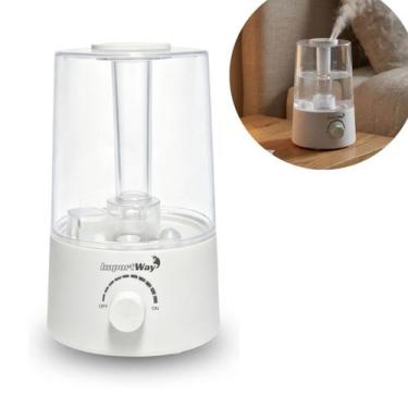 Imagem de Umidificador De Ar Ambiente 2,5L Bivolt Branco Importway Com Névoa