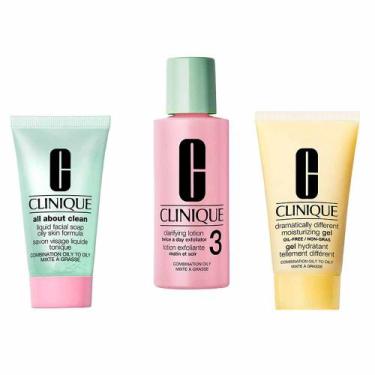 Imagem de Kit de Skincare Clinique - Sabonete Líquido + Tônico Facial + Hidratan