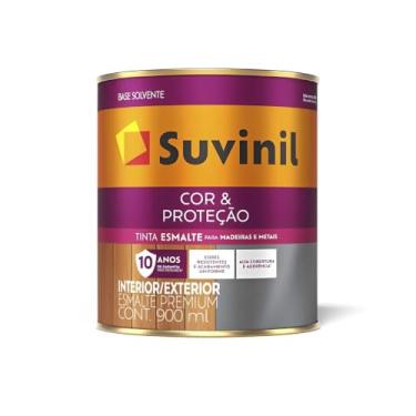 Imagem de Tinta Esmalte Sintético Cor e Proteção Brilhante Para Madeira e Metal Cinza Médio 900ml - SUVINIL - Tinta Esmalte Sintético Cor e Proteção Brilhante Para Madeira e Metal Cinza Médio 900ml - SUVINIL