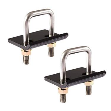 Imagem de Apertador de engate CZC Auto, resistente antirchocalho estabilizador para 4 cm e 5 cm de altura, reduz o movimento da bandeja de engate suporte de carga, suporte de reboque de bicicleta, sem ferrugem (2 pacotes, aço carbono)