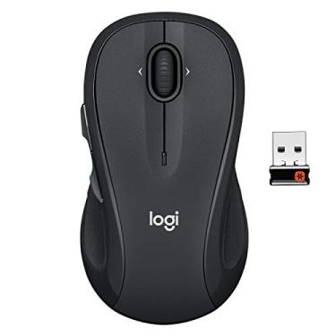 Imagem de Logitech Mouse de computador sem fio M510 para PC com receptor USB Unifying – Grafite