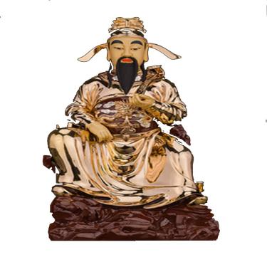 Imagem de Estátua De Bronze Wenchang Deus Buda Famoso Taoísmo Taoísta Famoso Imperador Deus Estátua Dedicado Deus Destino Reunir Fortuna Ornamento Estátua,Copper