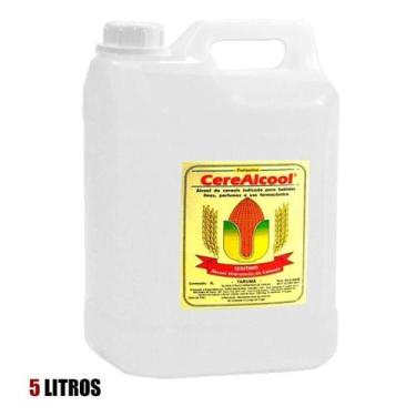 Imagem de Álcool Hidratado Cereais 5 Litros Cerealcool Perfumaria Farmacêutica -