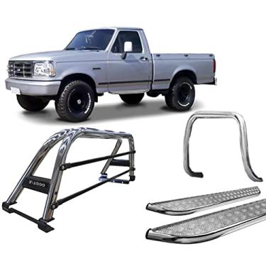 Imagem de Kit quebra mato+Estribo CH+Santo Ant DUPLO F1000 93/99 CROMO