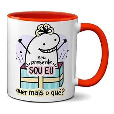 Imagem de Caneca Flork Namorados Seu Presente Sou Eu Quer Mais O Quê? (Vermelha)