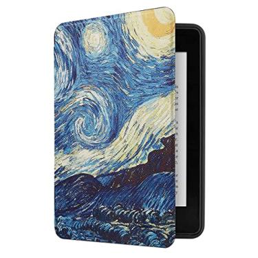 Imagem de WB Capa Kindle Paperwhite 10ª geração - à Prova D’água Ultra Leve Sensor Magnético Silicone Flexível - Van Gogh (Não Compatível com Kindle 10ª Geração ou 11ª Geração)