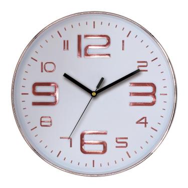 Imagem de Relógio Big Number 30x30cm Cobre Rose Just Home Collection