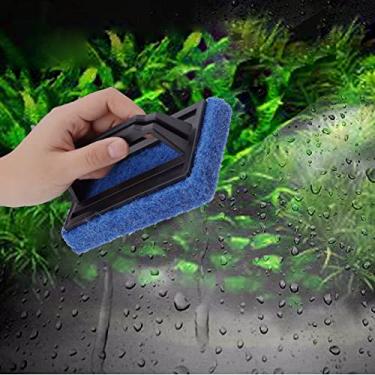 Imagem de Pssopp Escova de limpeza de aquário para aquário Escova de limpeza de aquário Escova de vidro raspador de algas Ferramenta de limpeza de aquário para tanque de peixe