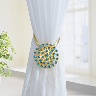 Imagem de 1 pacote com fivela de cortina de mola magnética prendedor de cortina de suspensão acessórios para decoração de casa, 05