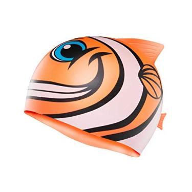 Imagem de TYR Kid's Charac Happy Fish Swim Cap, Orange