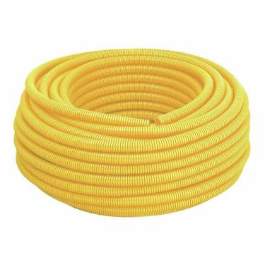 Imagem de Eletroduto Corrugado PVC Flexível 1/2" 20mm x 25 metros Amarelo