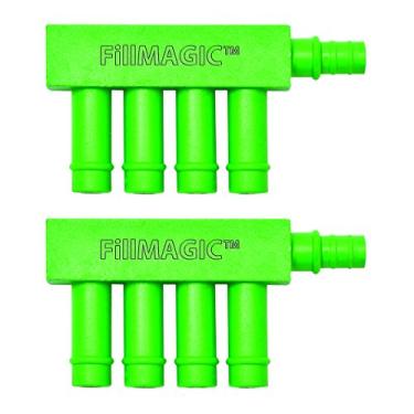 Imagem de PF WaterWorks PF0554 FillMAGIC Diversor de Ciclo de Enchimento de Espessura de Sanitário Economiza 0,6 a 3,8 litros por descarga por Optimização de Quantidade de Água Indo para Tigela, 2 Pacotes de Regatas, Verde