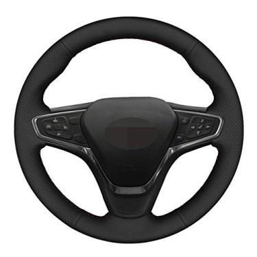Imagem de TPHJRM Capa de volante de carro DIY couro artificial, apto para Chevrolet Malibu XL 2016-2019 Equinox 2017 Opel Ampera -E 2019