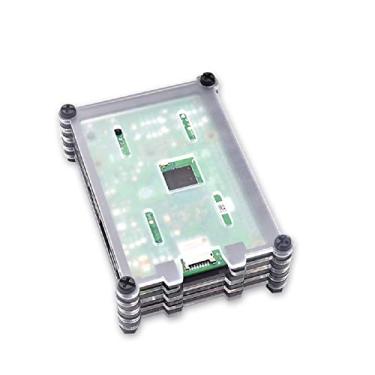 Imagem de MOOKEENONE Clear 9 Layers Case with Cooling Fan Heatsink Screwdriver for Raspberry Pi 3B/3B+