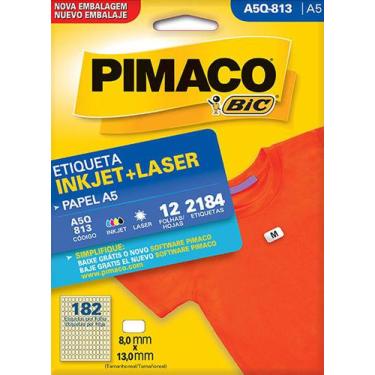 Imagem de Etiqueta Ink-Jet/Laser  A5q 813 8 X 13 Mm Com 2184 Etiquetas Pimaco