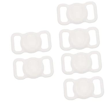 Imagem de CLISPEED 6 Peças Capa Protetora Escudo Anti- Caso Bicho De Estimação Suporte De Etiqueta De Ar Para Cachorro Titular Do Animal De Estimação Sem Fio Cobrir Gel De Sílica Branco