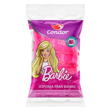 Imagem de Esponja Infantil para Banho Barbie Formato Bolsa, Condor