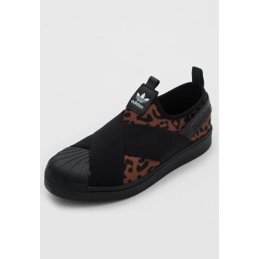 tenis superstar slip on preto adidas