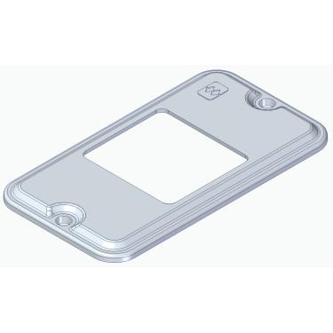 Imagem de Tampa PVC Conduletzel Cinza P/ 2 Interruptores Horizontais Juntos ½" e ¾" TCCA-02 Cód. E014000132 – Wetzel