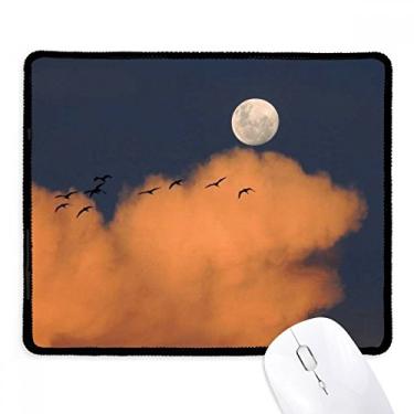 Imagem de Mousepad Moon Dark Night Clouds Tapete de borracha para jogos