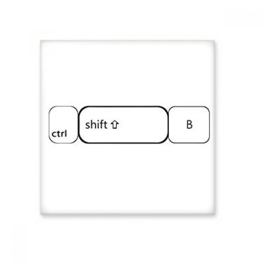 Imagem de Símbolo de teclado ctrl Shift B Azulejo de cerâmica brilhante Decalque vitrificado Pedra adornada