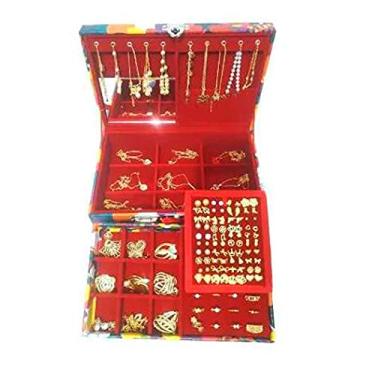 Imagem de Kit Semi Joias 50 Peças Folheado + Maleta