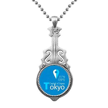 Imagem de OFFbb-USA Tokyo Geografia Coordenadas Trave Pingente Joias Música Torque Hangtag